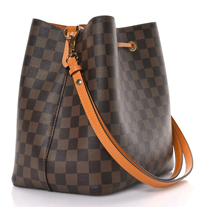 Louis Vuitton Damier Ebene Neonoe MM Safran 3 of 10