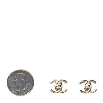 Chanel Metal CC Turnlock Earrings Gold 2 of 4