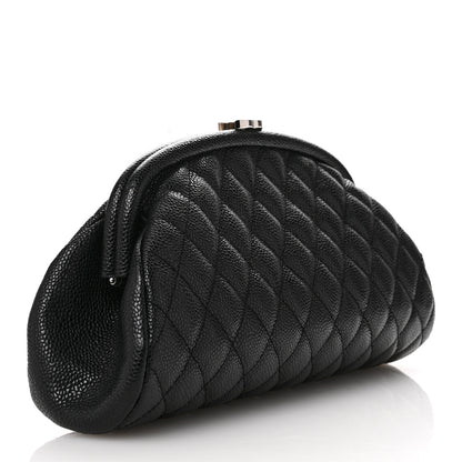 Chanel Caviar Quilted Timeless Clutch Black 3 of 8