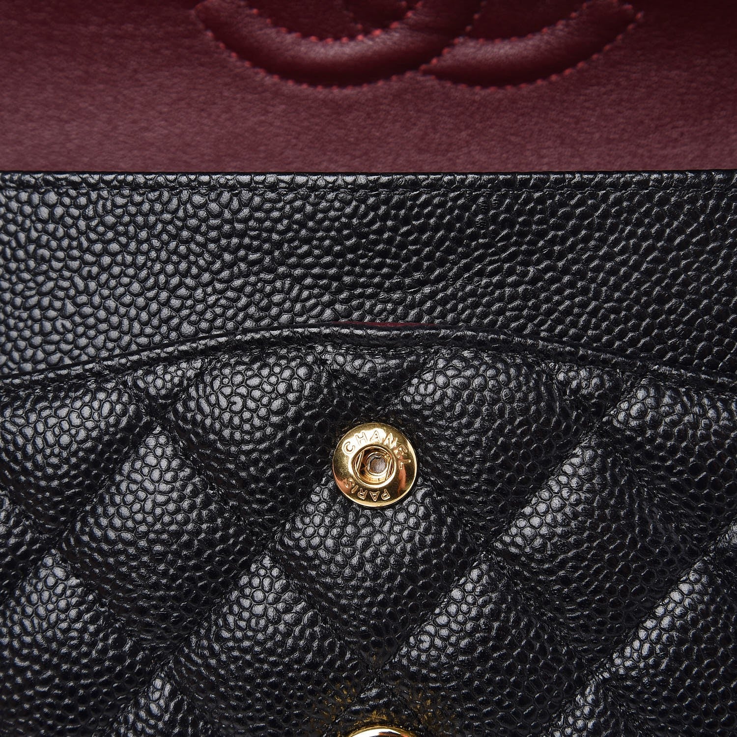 Chanel Caviar Quilted Medium Double Flap Black 8 of 8