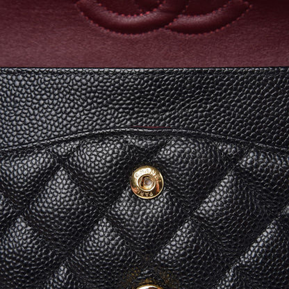 Chanel Caviar Quilted Medium Double Flap Black 8 of 8