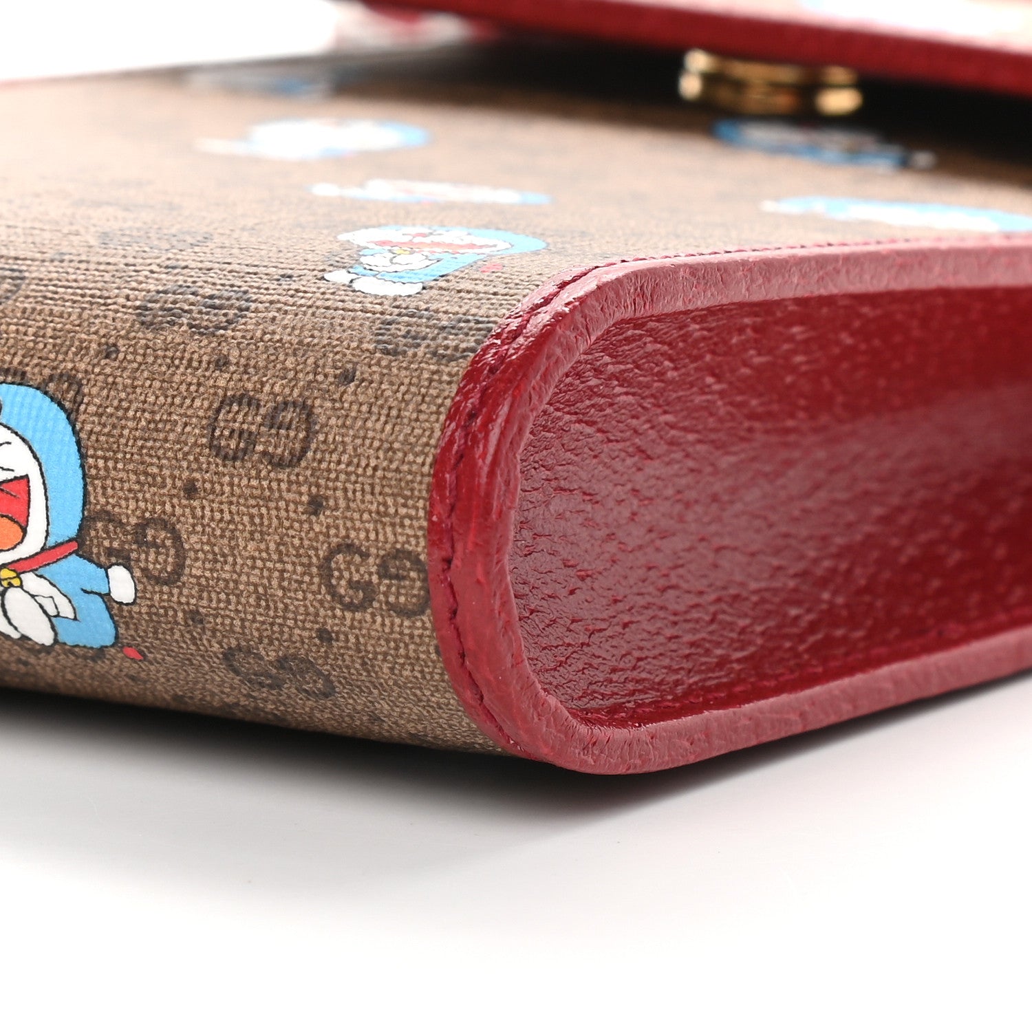 Gucci X DORAEMON Mini Vintage GG Supreme Monogram Mini Crossbody Bag Beige Cherry Red 9 of 9