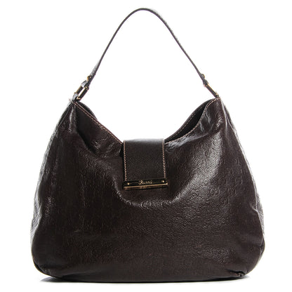 Gucci Guccissima Large New Ladies Web Hobo Dark Brown 1 of 7
