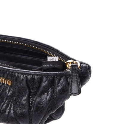 Miu Miu Nappa Matelasse Lux Pouch Black 7 of 11