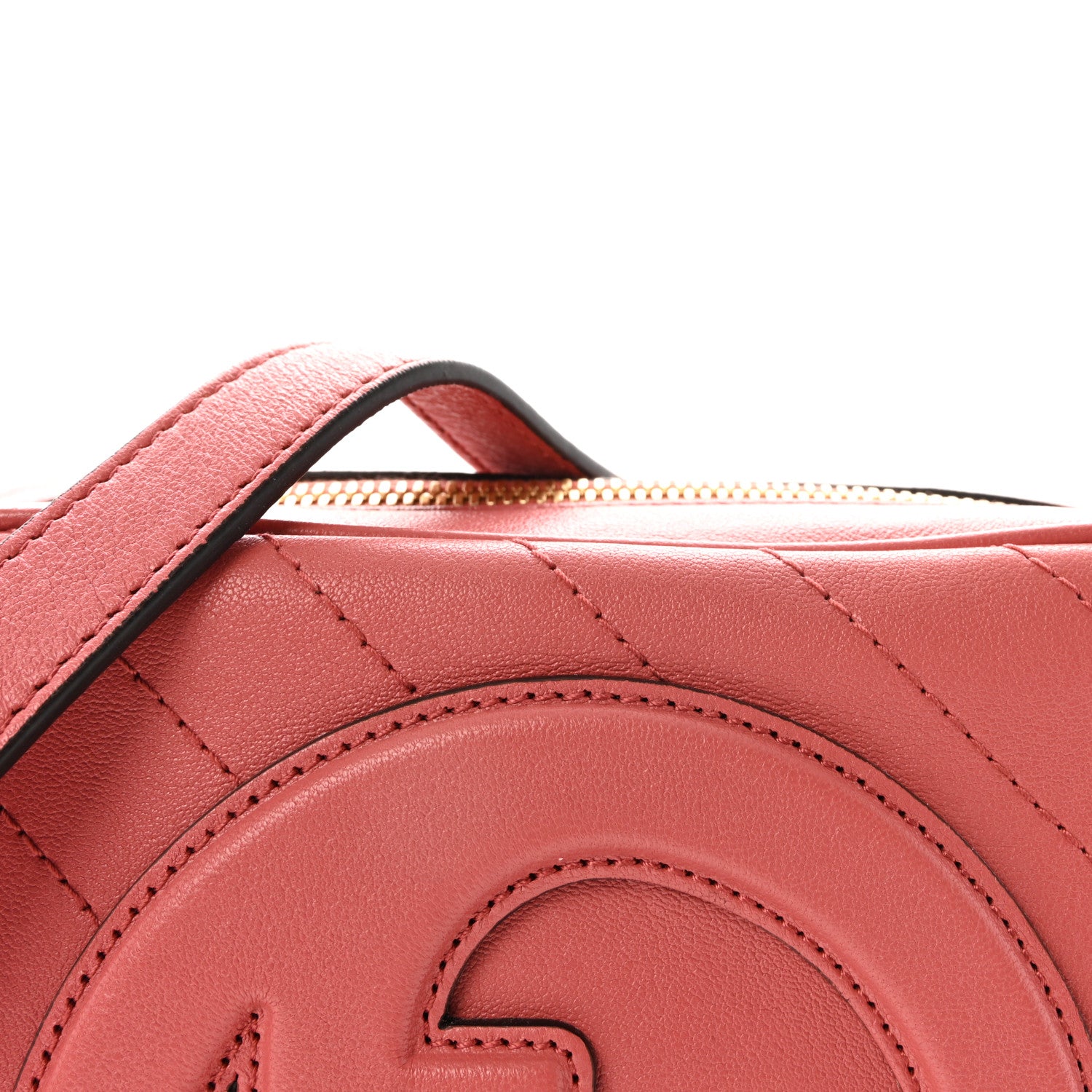 Gucci Sakai Be Green Calfskin Diagonal Stitched Small Blondie