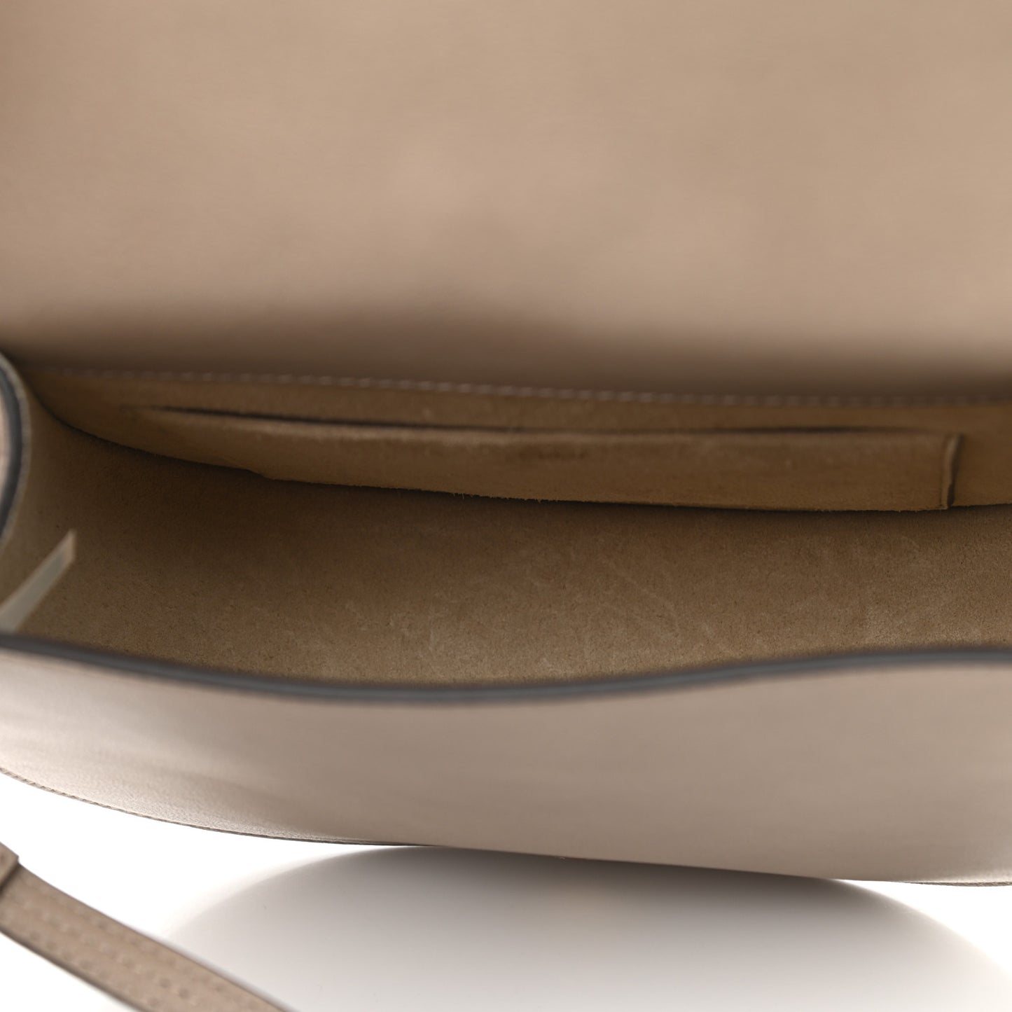 Calfskin Suede Medium Nile Bracelet Bag Motty Grey