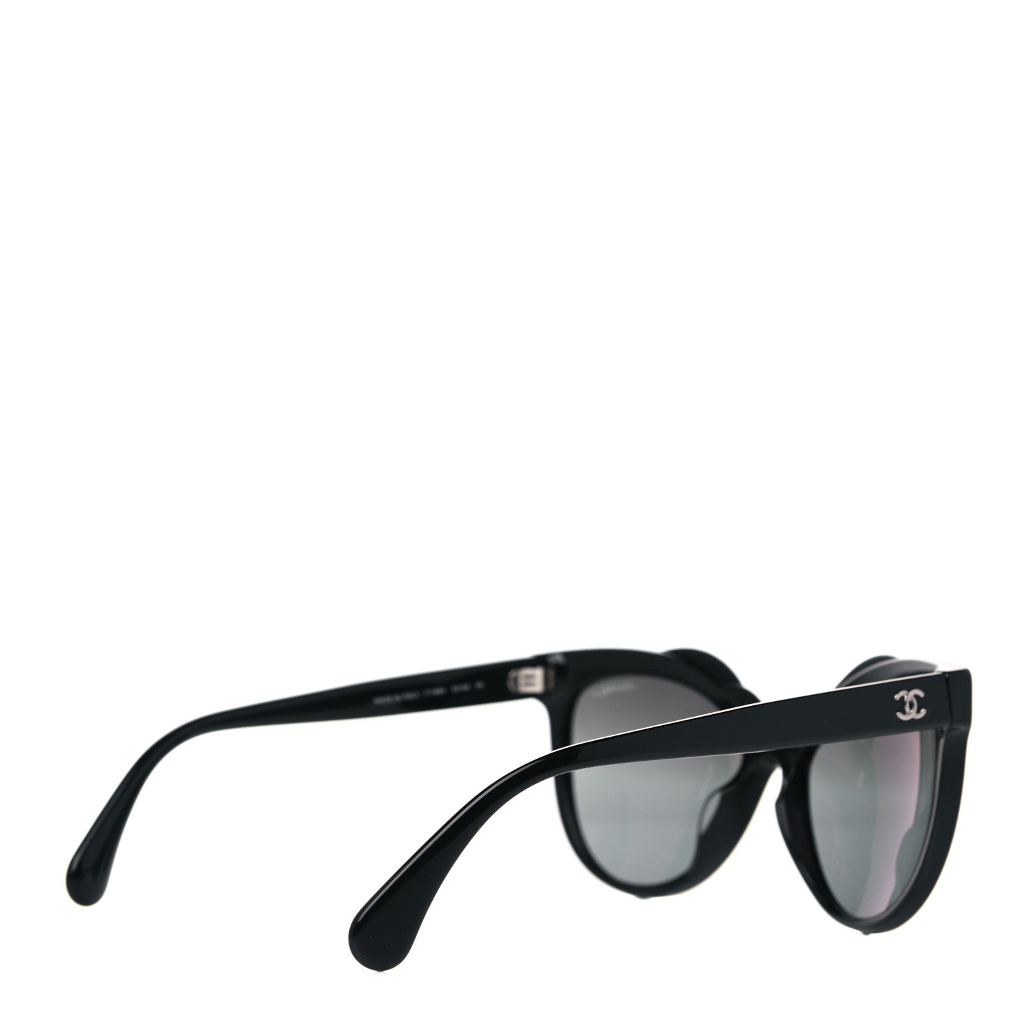 Chanel Acetate Cat Eye Sunglasses Black 4 of 7