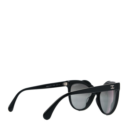 Chanel Acetate Cat Eye Sunglasses Black 4 of 7