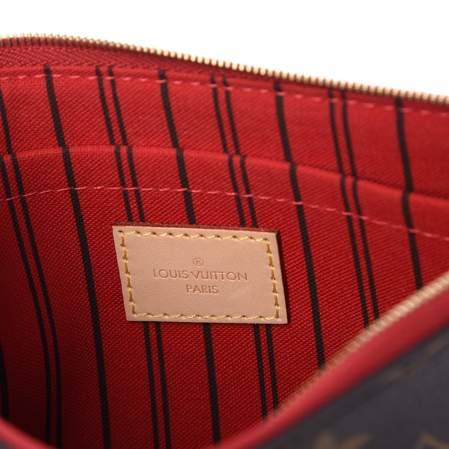 Monogram Neverfull MM GM Pochette Cherry