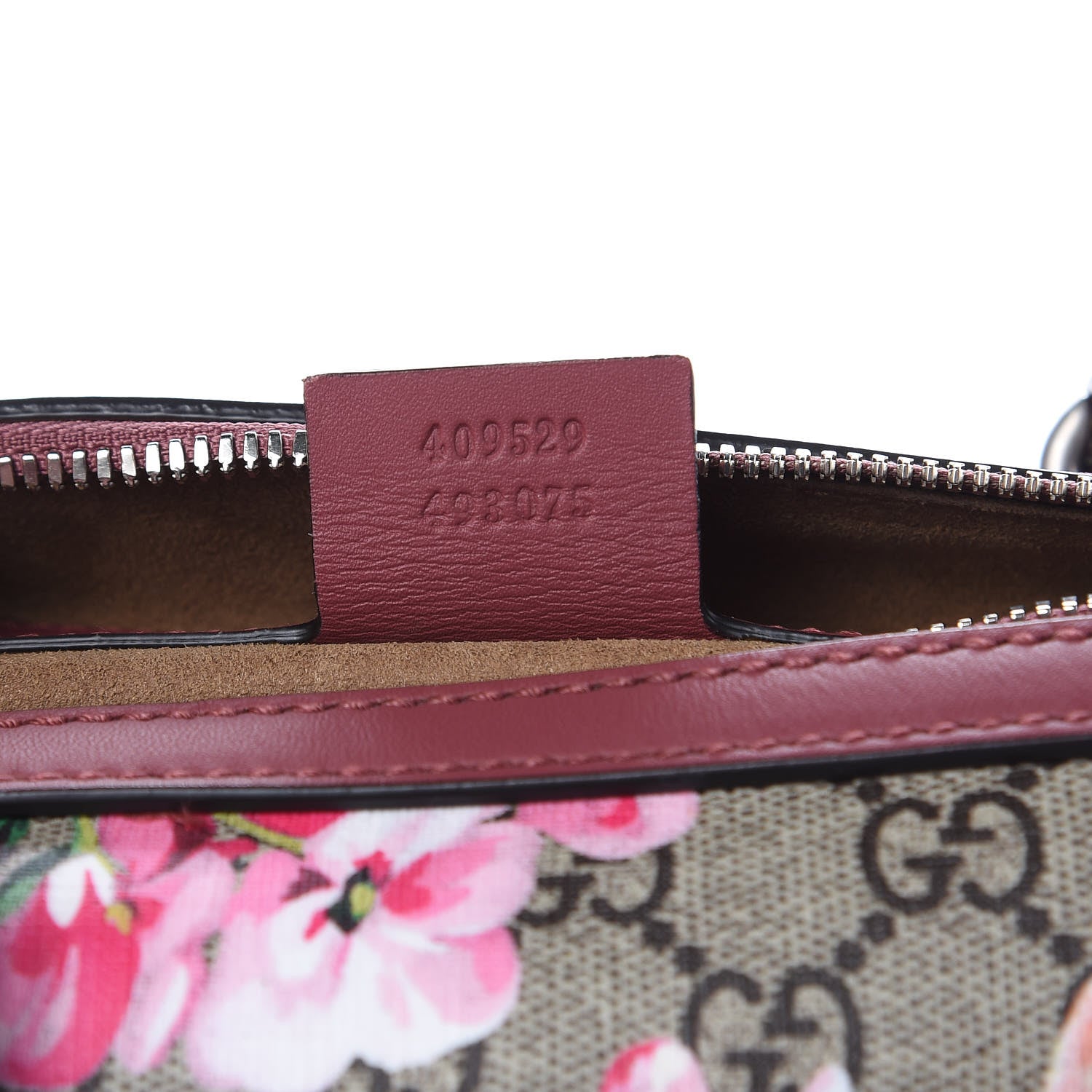 Gucci GG Supreme Monogram Blooms Small Boston Beige Multicolor Dry Rose 7 of 9