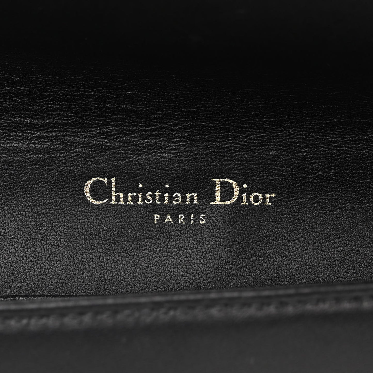 Lambskin Cannage Lady Dior Pouch Black