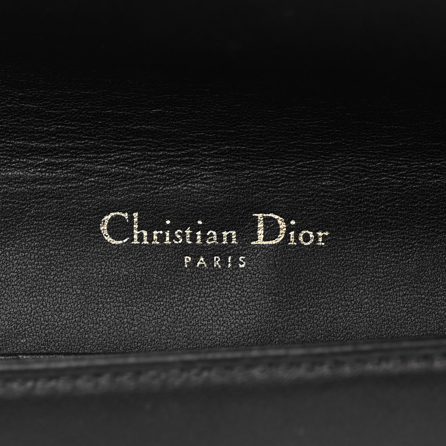 Christian Dior Lambskin Cannage Lady Dior Pouch Black 7 of 11