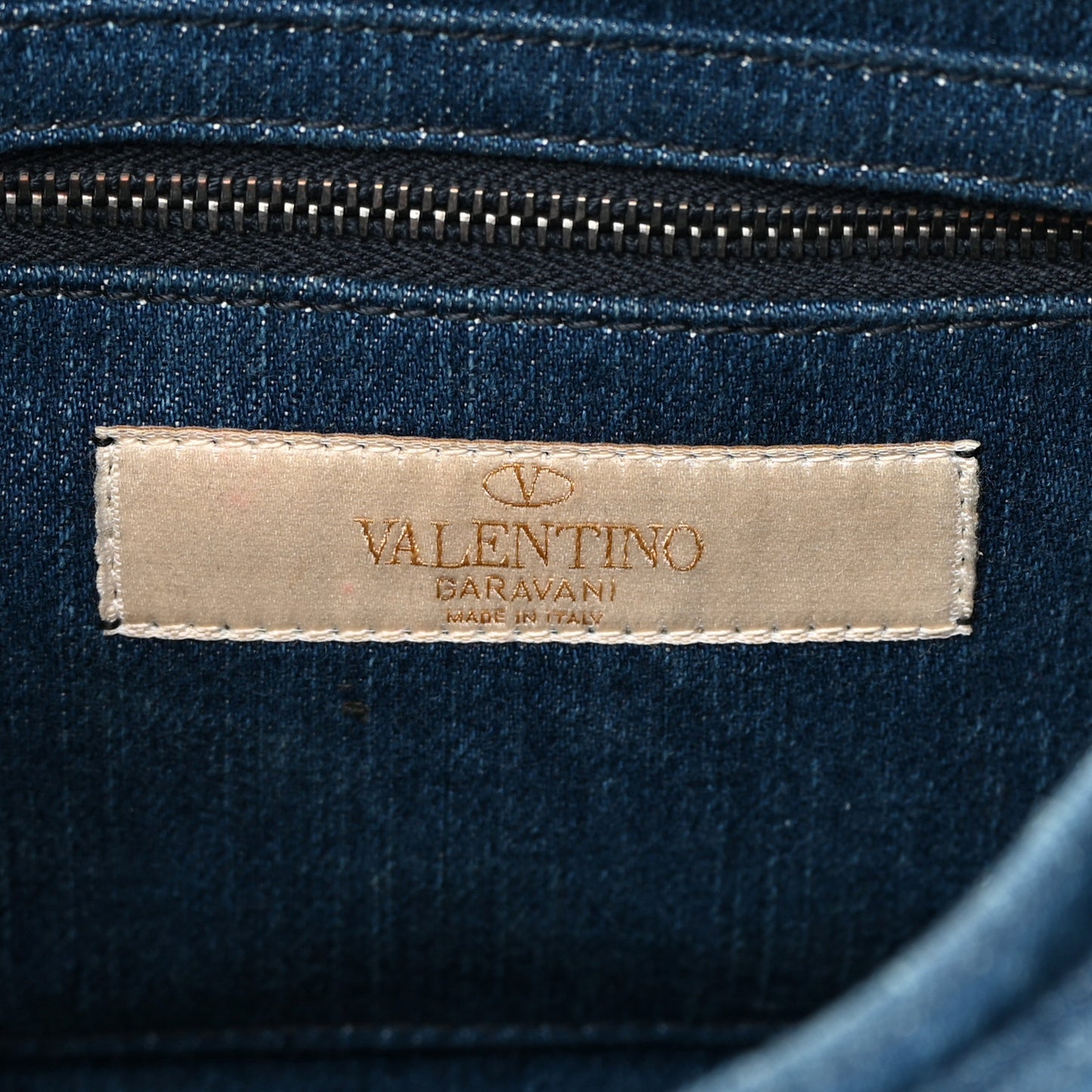 Denim Guitar Strap Rockstud Rolling Shoulder Flap Messenger Bag