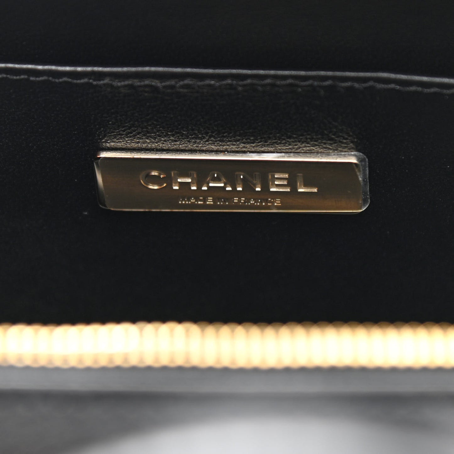 Calfskin Quilted Small Studded Square Vanity Case Black
