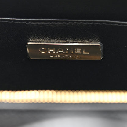 Chanel Calfskin Quilted Small Studded Square Vanity Case Black 6 of 11