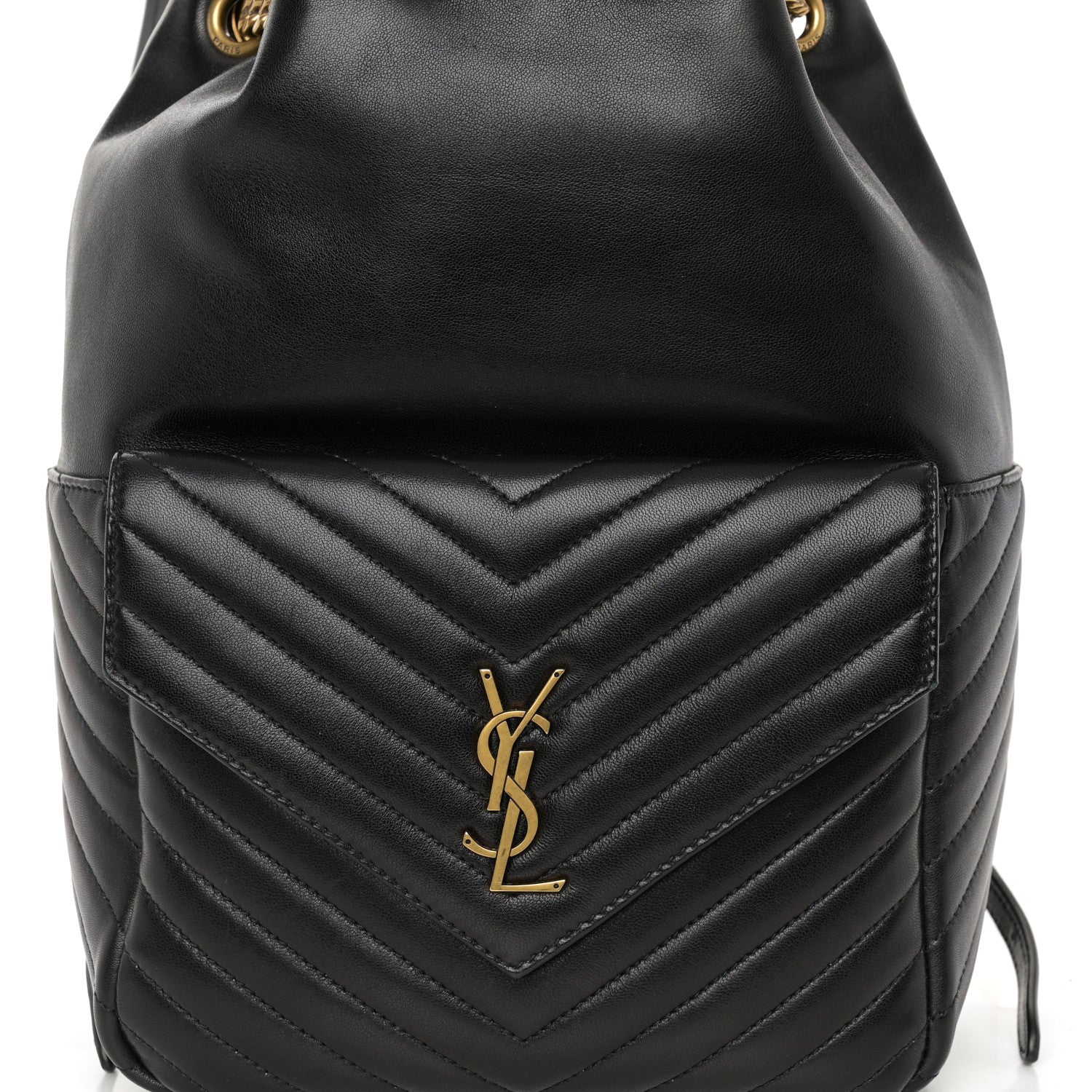 Saint Laurent Lambskin Matelasse Monogram Joe Backpack Black 8 of 11