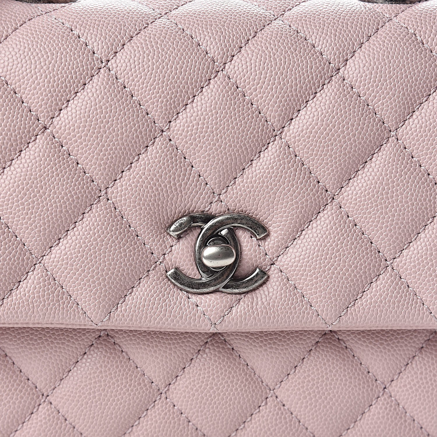 Chanel Caviar Quilted Mini Coco Handle Flap Pink 8 of 10