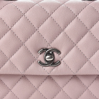 Chanel Caviar Quilted Mini Coco Handle Flap Pink 8 of 10