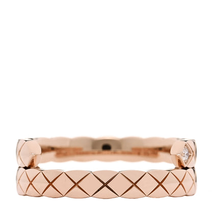 Chanel 18K Beige Gold Diamond Small Coco Crush Toi Et Moi Ring 54 7 3 of 4
