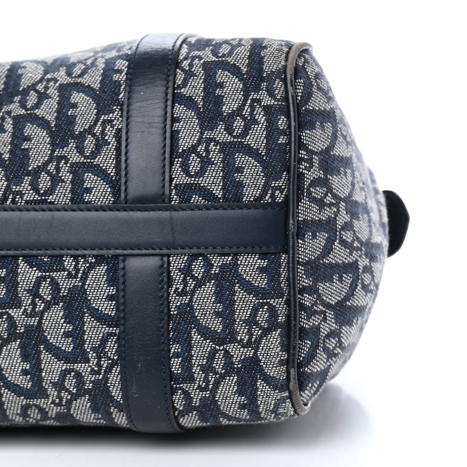 Christian Dior Denim Monogram Boston Navy 9 of 9