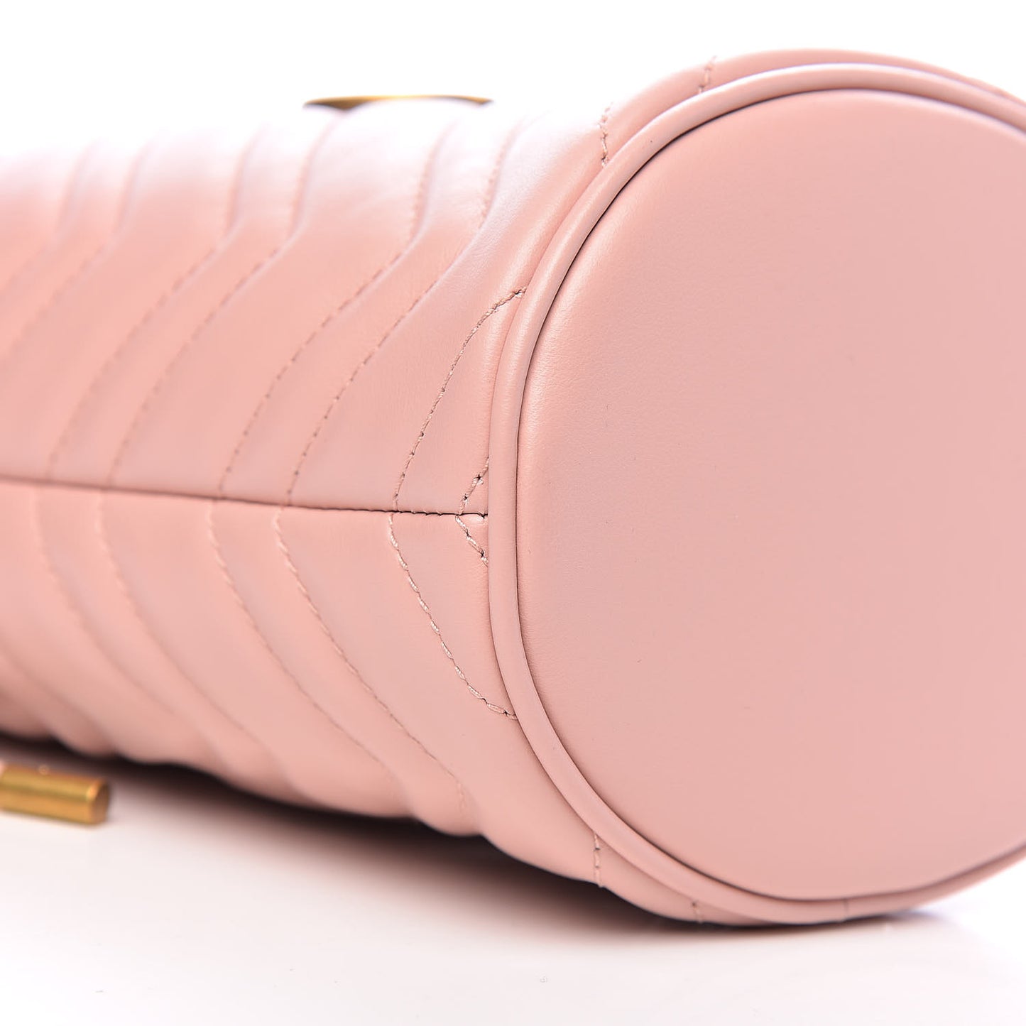 Calfskin Matelasse Mini GG Marmont 2.0 Bucket Bag Perfect Pink