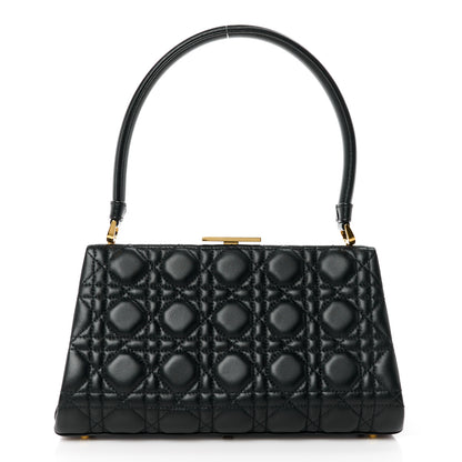 Christian Dior Calfskin Cannage Frame Bag Black 1 of 10