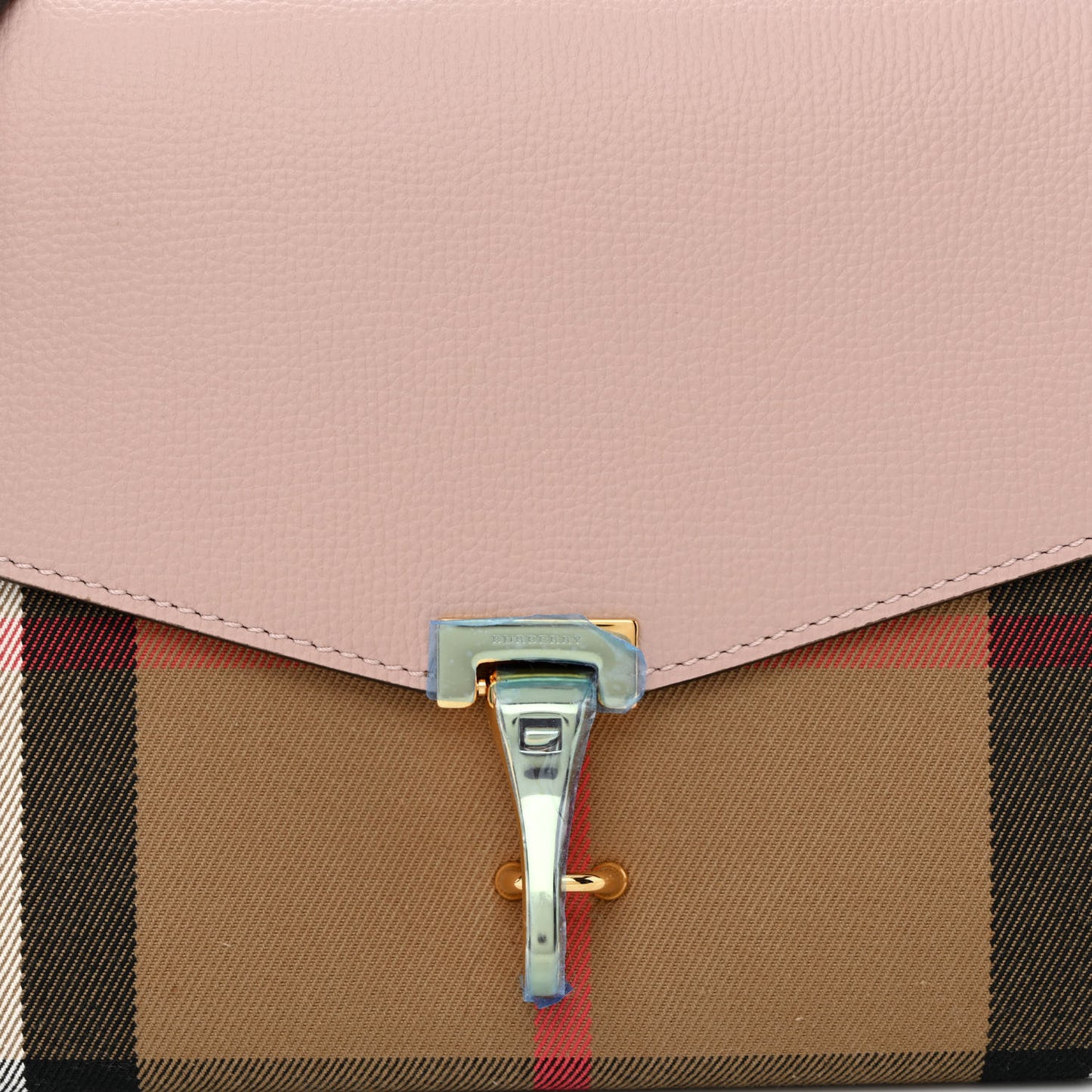 Derby Calfskin House Check Small Macken Crossbody Bag Pale Orchid