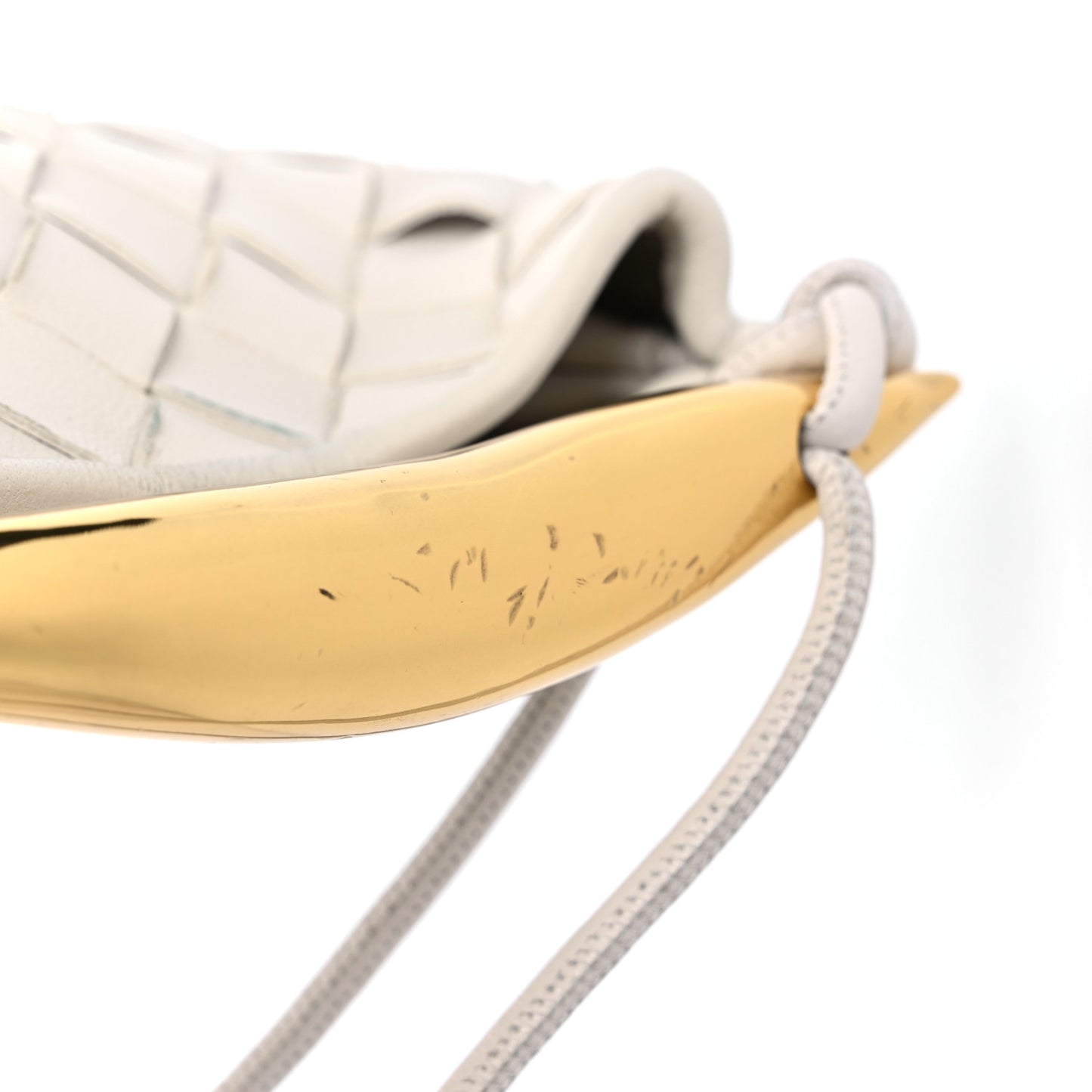 Nappa Intrecciato Mini Sardine Bag Chalk