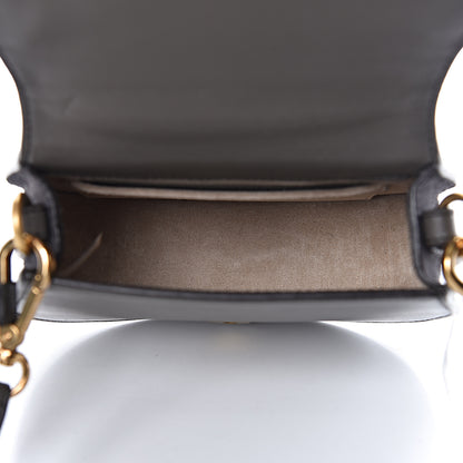 Chloe Suede Calfskin Crocodile Embossed Small Nile Bracelet Bag Profound Brown 5 of 11