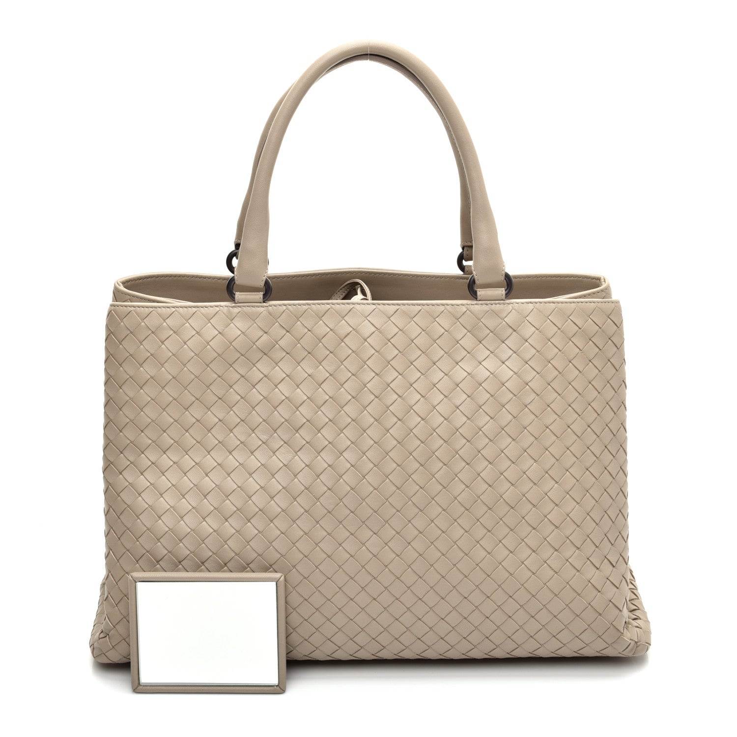 Bottega Veneta Nappa Intrecciato Milano Tote Mink 11 of 13