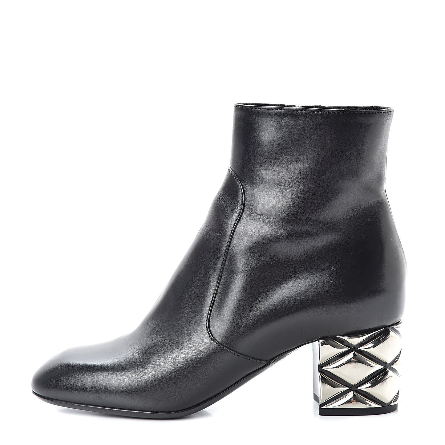 Lambskin Upstage Ankle Boots 36 Black