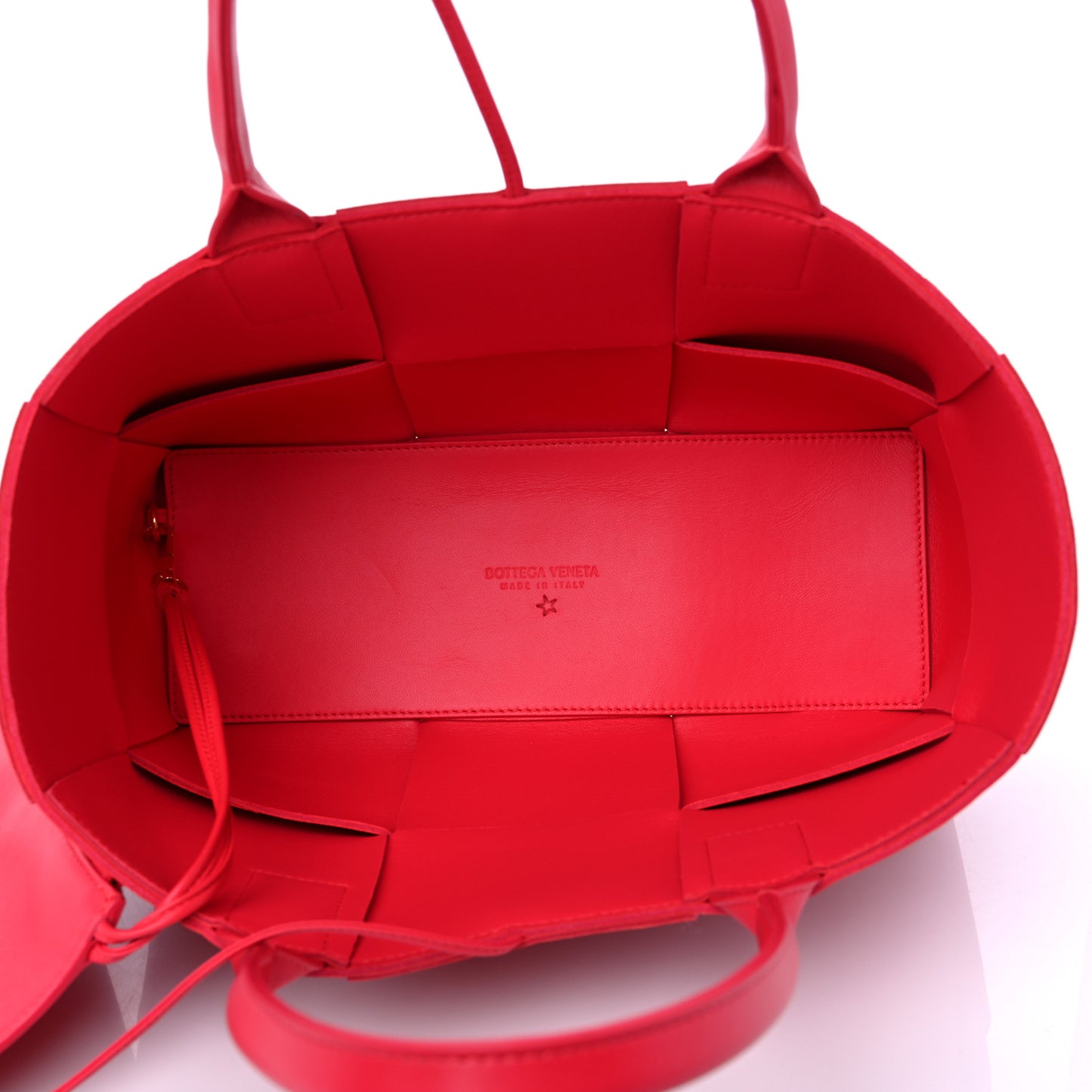 Nappa Maxi Intrecciato Small Arco Tote Firework
