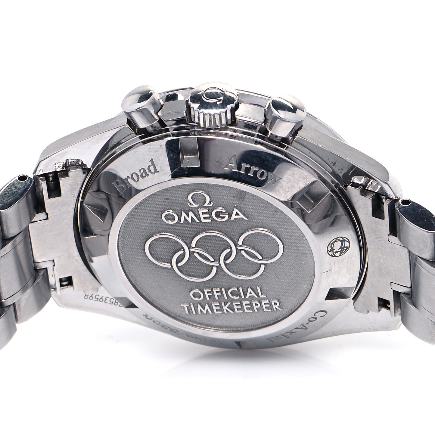 Stainless Steel 42mm Speedmaster Date Olympic Series Automatic Watch White 321.10.42.50.04.001