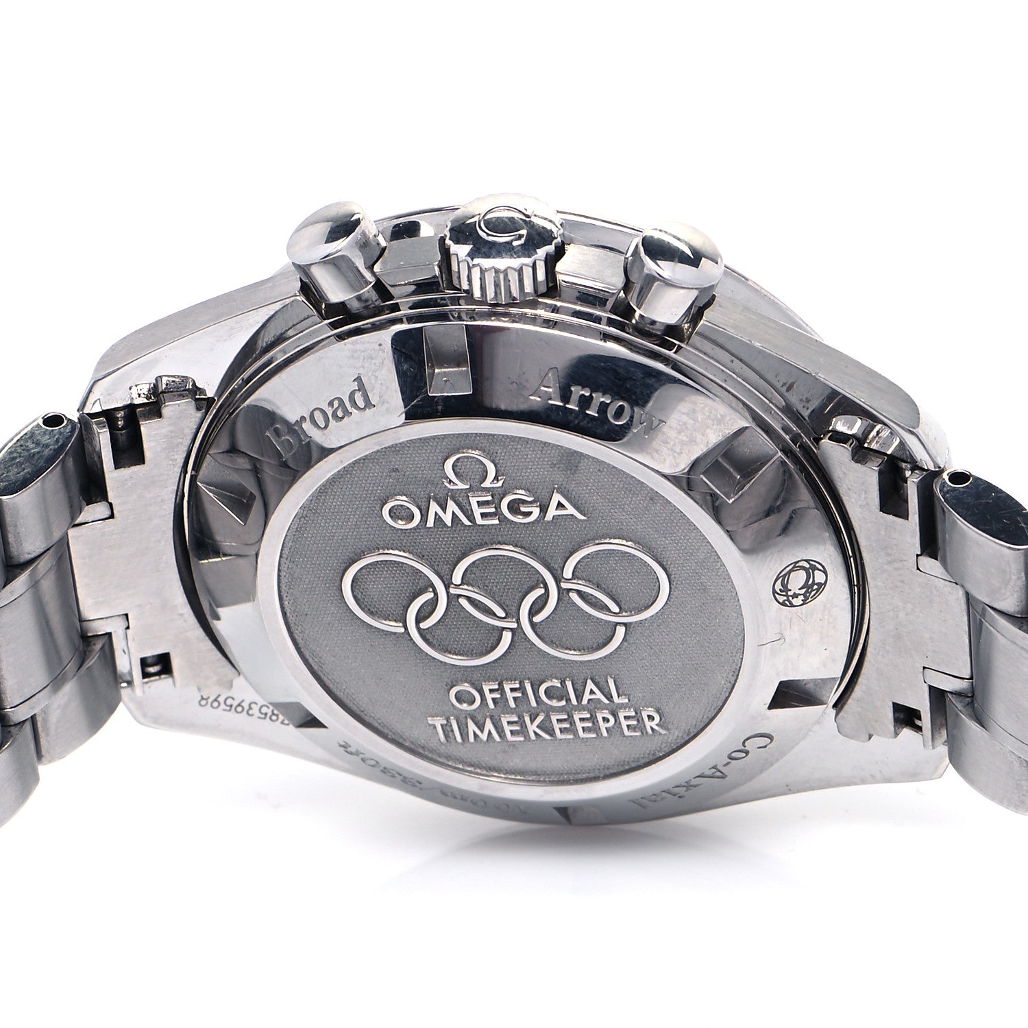 Omega Stainless Steel 42mm Speedmaster Date Olympic Series Automatic Watch White 321.10.42.50.04.001 4 of 5