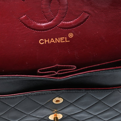 Chanel Lambskin Quilted Medium Double Flap Black 5 of 5