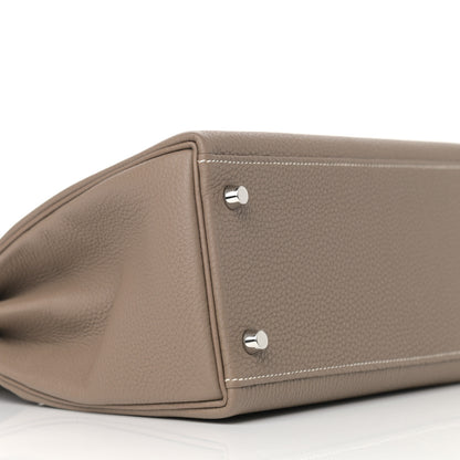 Hermes Togo Kelly Retourne 28 Etoupe 9 of 11