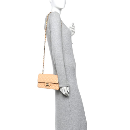 Chanel Lambskin Quilted Mini Rectangular Flap Beige 2 of 11