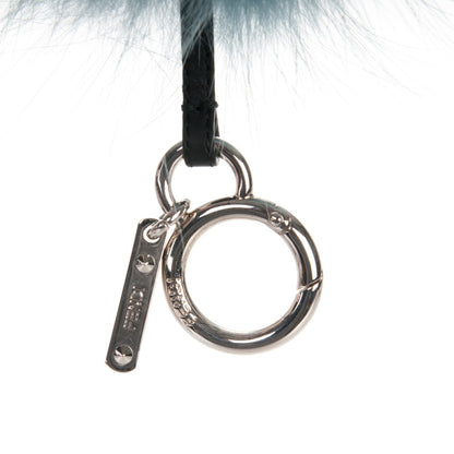 Fendi Fox Mink Rabbit Fur Vitello Flamingo Mini Monster Bag Bug Charm Lagoon Black Multicolor 3 of 3