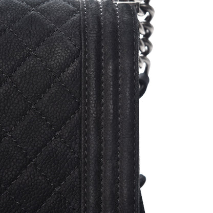 Chanel Iridescent Caviar Quilted Large Boy Flap Black 14 of 15