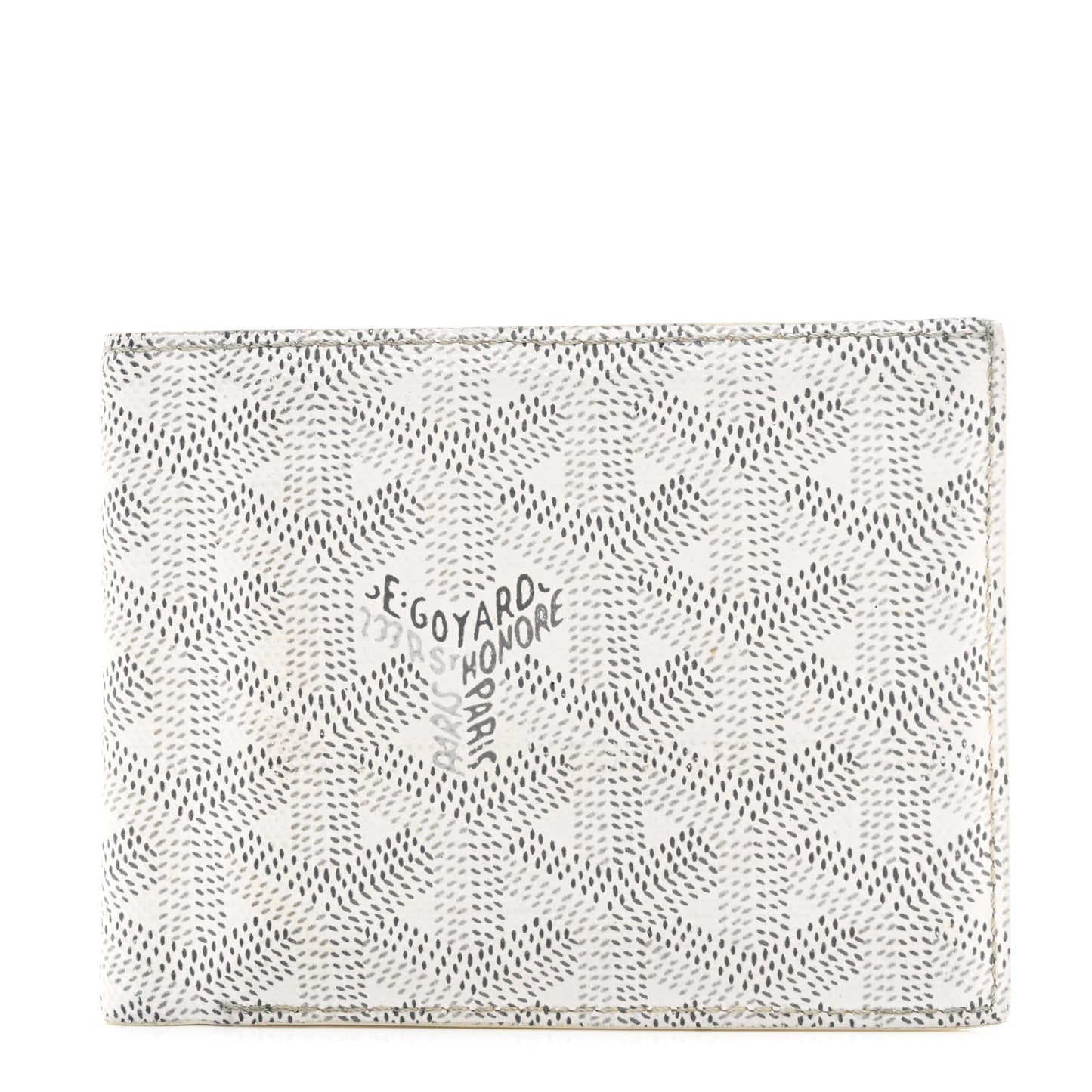 Goyardine Insert Victoire Card Wallet White