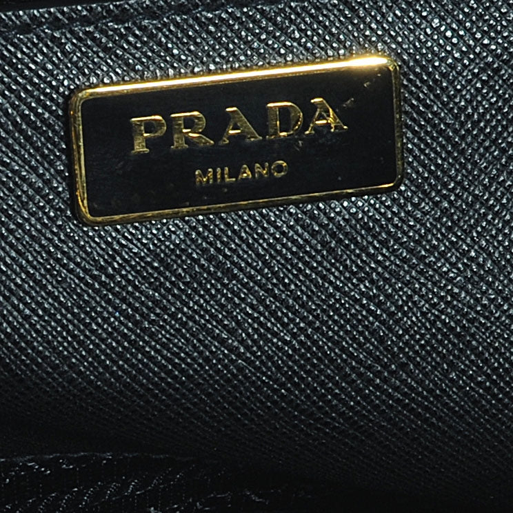 Prada Saffiano Cuir Top Handle Dome Tote Black 4 of 9