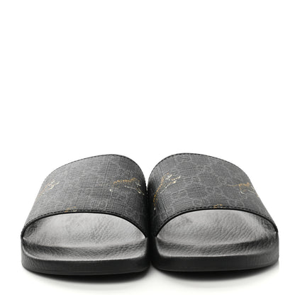 Gucci GG Supreme Monogram Tigers Mens Slide Sandals 10 Black Multicolor 2 of 8