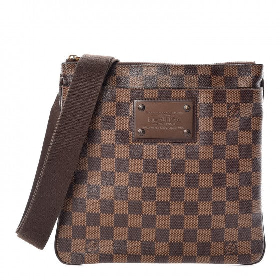 Louis Vuitton Damier Ebene Brooklyn Flat Pochette 1 of 7
