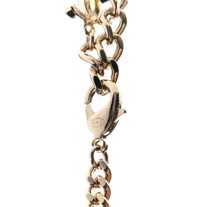 Chanel Crystal Chain CC Link Choker Gold Silver 5 of 7