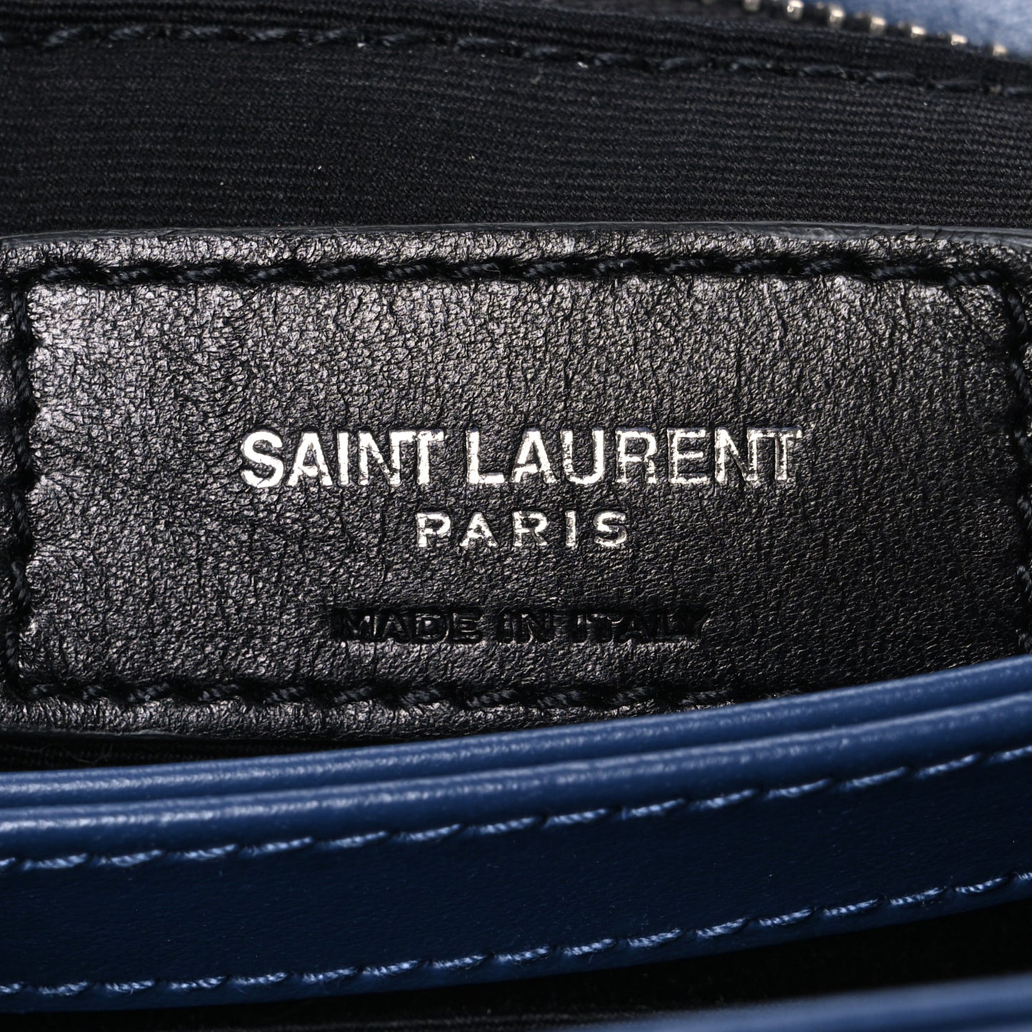 Calfskin Y Quilted Monogram Toy Loulou Crossbody Bag Denim
