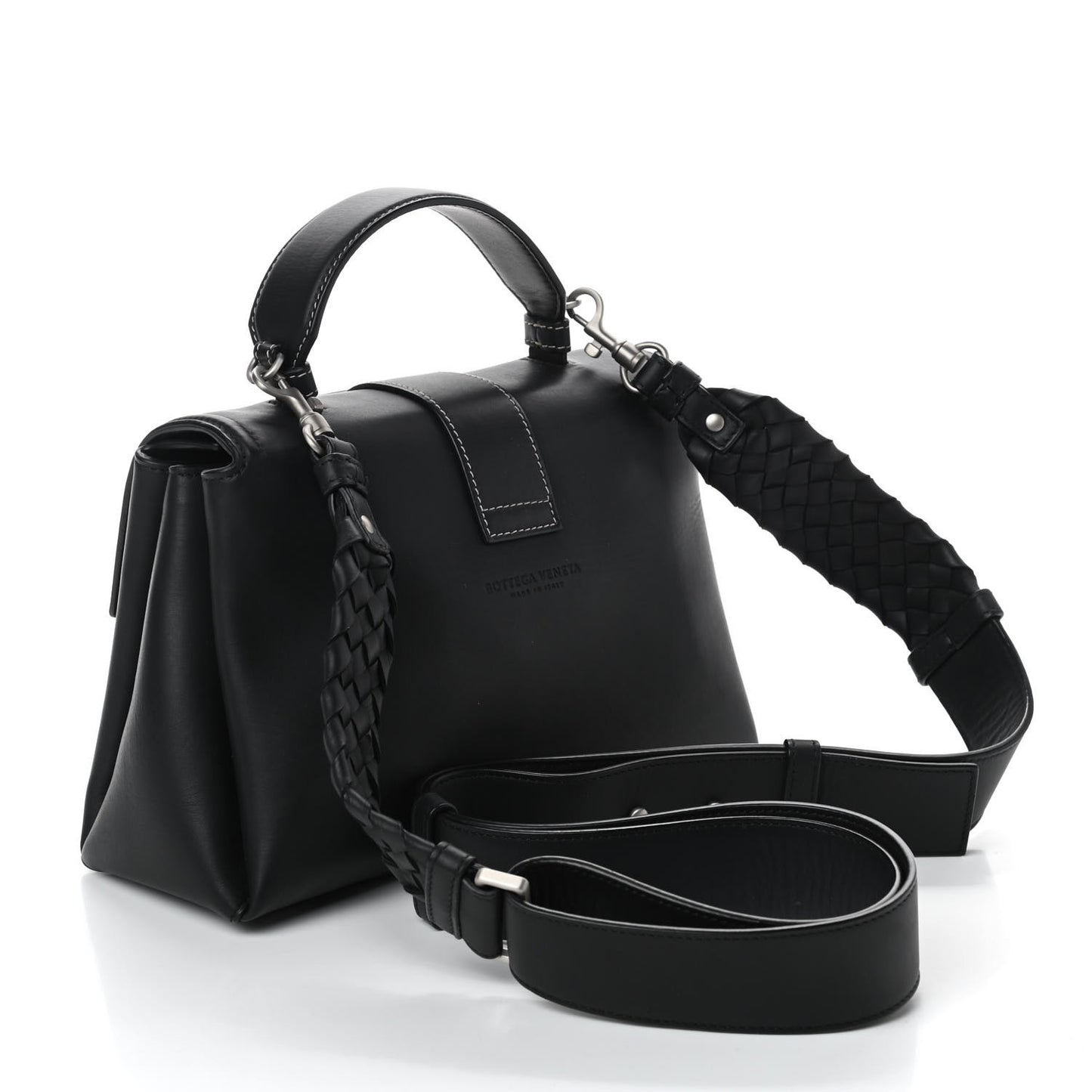Nappa Small Piazza Bag Black
