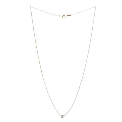 Tiffany 18K Yellow Gold Diamond .08ct Elsa Peretti Diamonds by the Yard Pendant Necklace 3 of 8