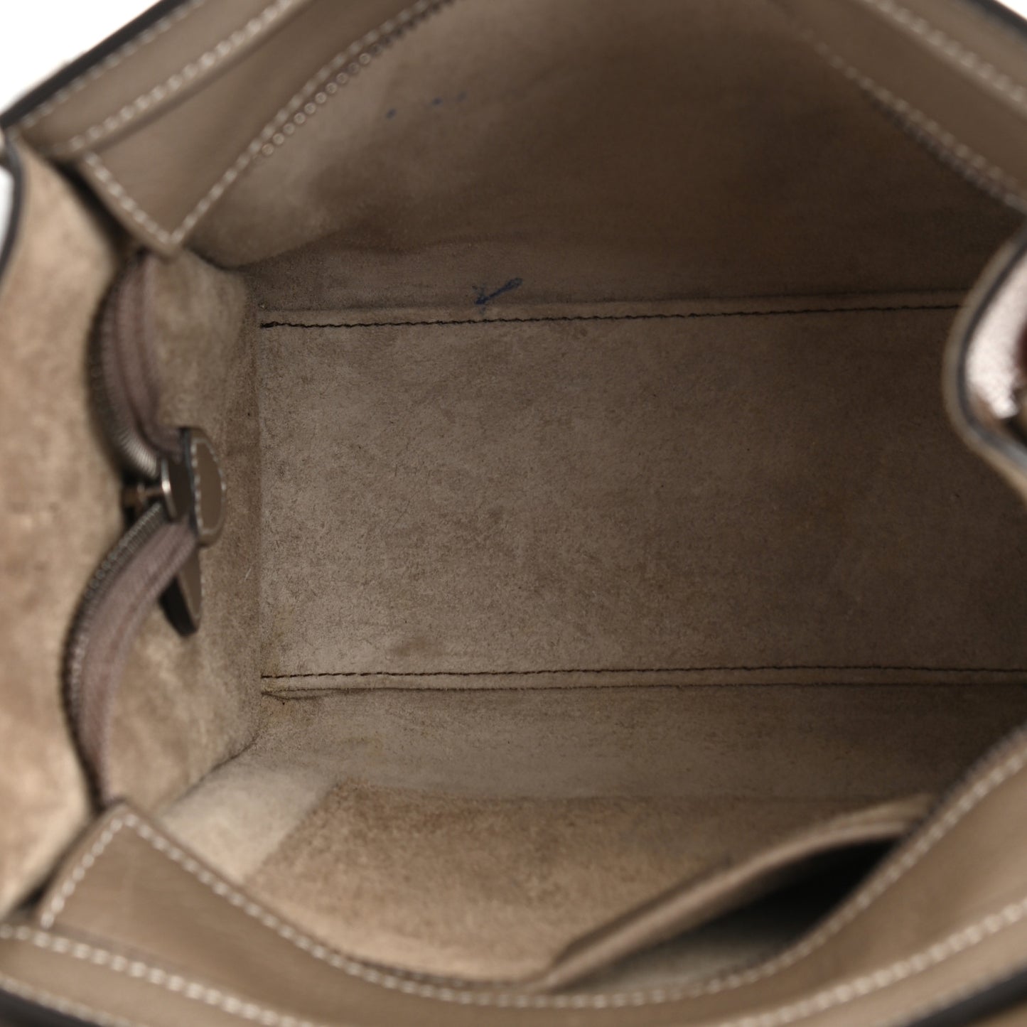 Drummed Calfskin Nano Luggage Souris