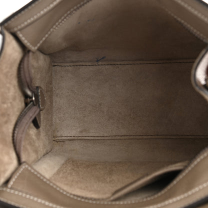 Celine Drummed Calfskin Nano Luggage Souris 5 of 12