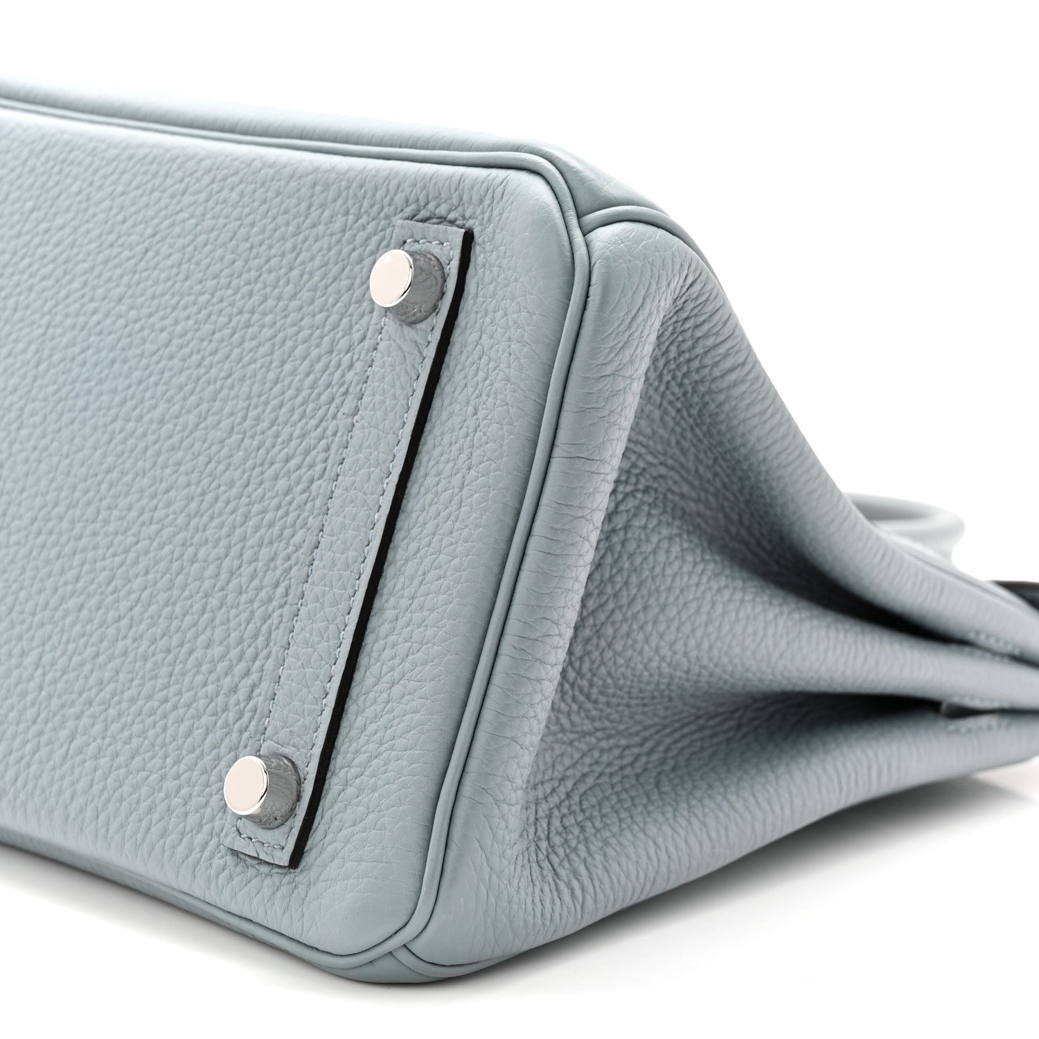 Hermes Togo Verso Birkin 25 Bleu Lin Chai 10 of 14